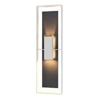 Shadow Box Tall Outdoor Sconce with Slate