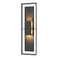 Shadow Box Tall Outdoor Sconce with Slate