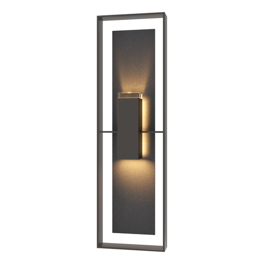 Shadow Box Tall Outdoor Sconce with Slate