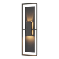 Shadow Box Tall Outdoor Sconce with Slate