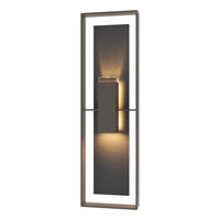Shadow Box Tall Outdoor Sconce with Slate