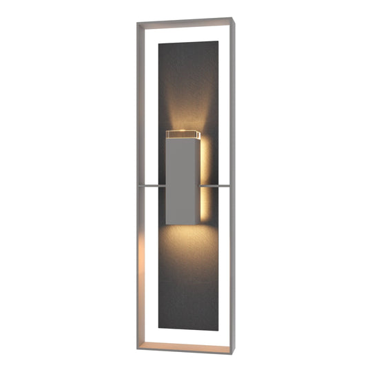 Shadow Box Tall Outdoor Sconce with Slate