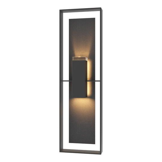 Shadow Box Tall Outdoor Sconce with Slate