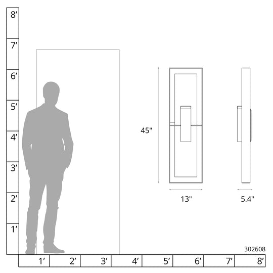 Shadow Box Extra Tall Sconce