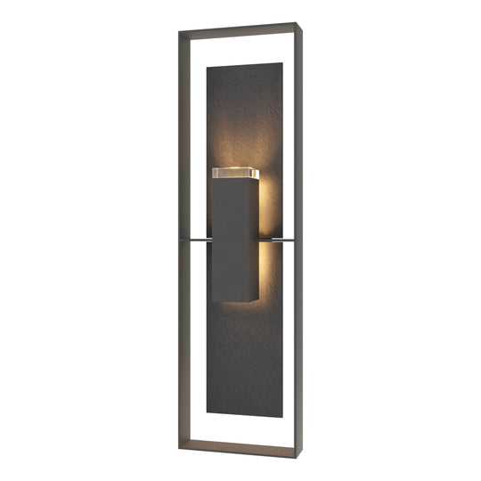 Shadow Box Extra Tall Outdoor Sconce with Slate