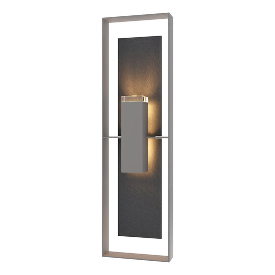 Shadow Box Extra Tall Outdoor Sconce with Slate