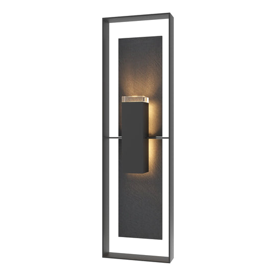 Shadow Box Extra Tall Outdoor Sconce with Slate