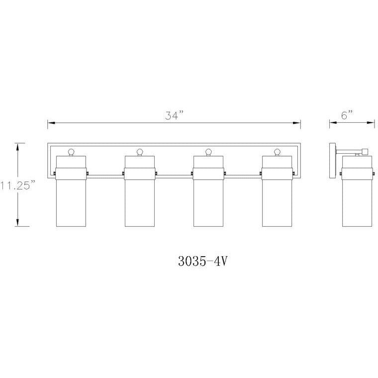 Fontaine 4-Light Vanity Light