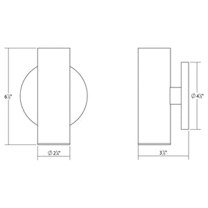 ALC 2" One-Sided LED Sconce