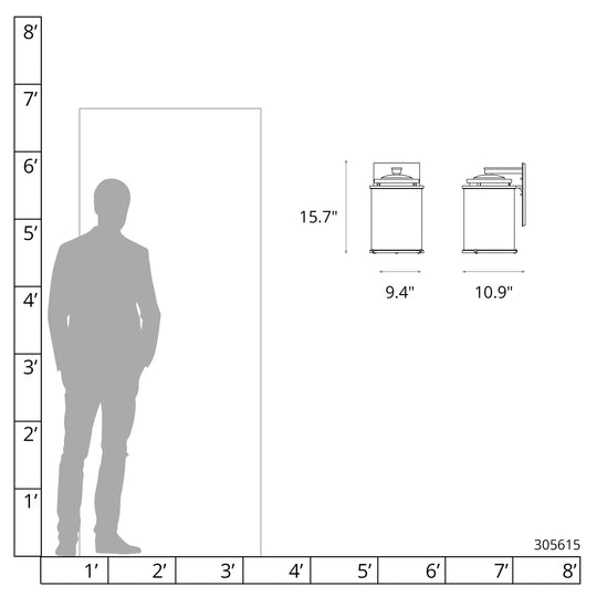 Meridian Large Outdoor Sconce