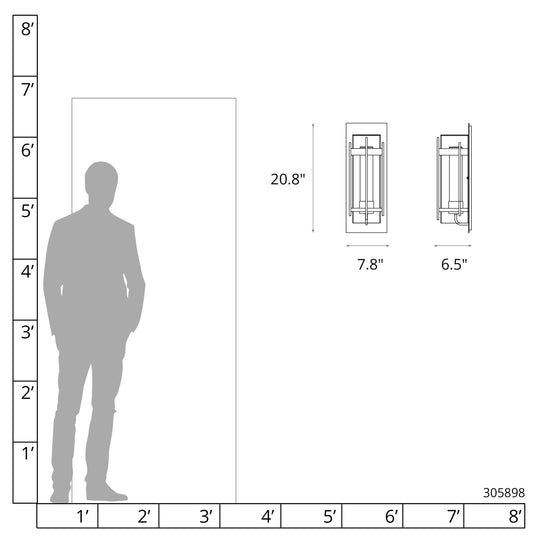 Torch Large Outdoor Sconce