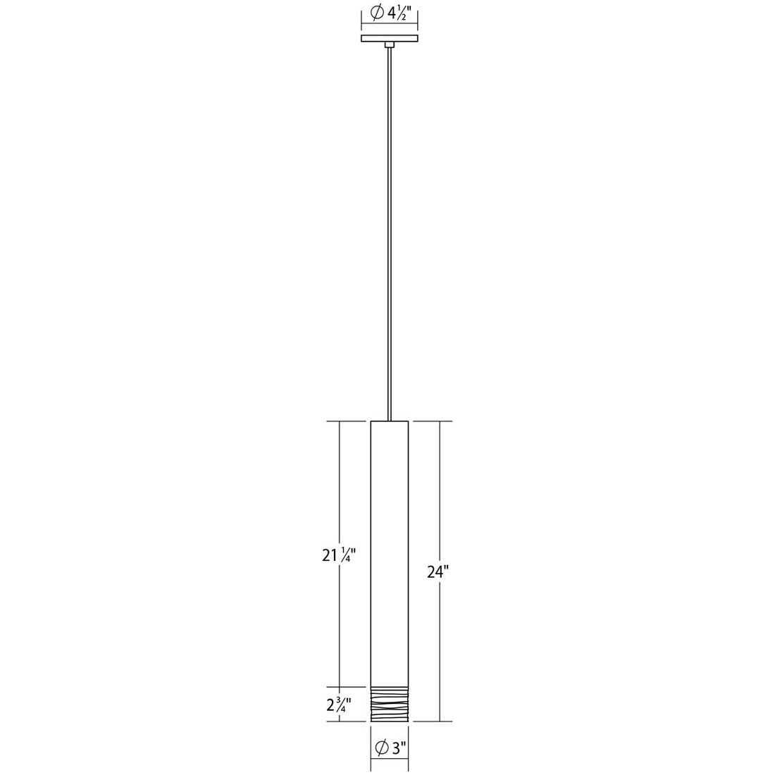 ALC 3" Tall LED Pendant