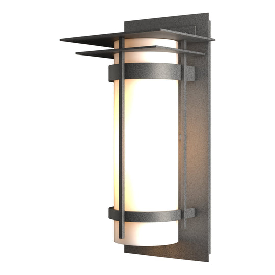 Banded Outdoor Sconce with Top Plate