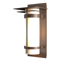 Banded Outdoor Sconce with Top Plate
