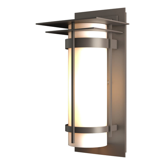 Banded Outdoor Sconce with Top Plate