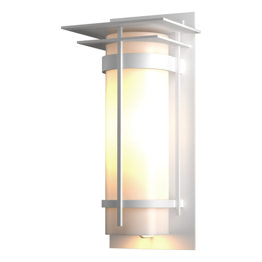 Banded Large Outdoor Sconce with Top Plate