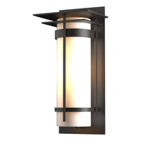Banded Large Outdoor Sconce with Top Plate