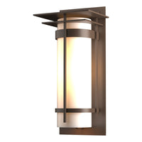 Banded Large Outdoor Sconce with Top Plate