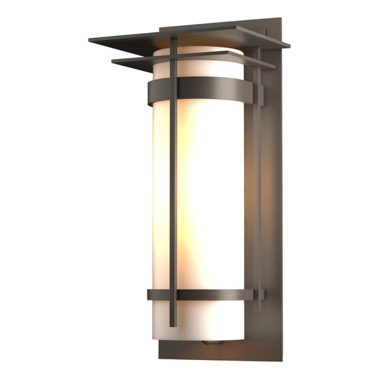 Banded Large Outdoor Sconce with Top Plate