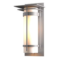 Banded Large Outdoor Sconce with Top Plate