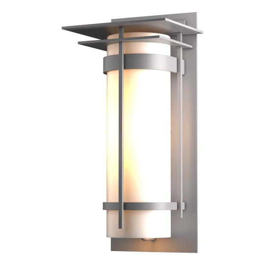 Banded Large Outdoor Sconce with Top Plate