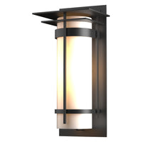 Banded Large Outdoor Sconce with Top Plate