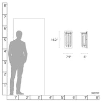 Torch Outdoor Sconce with Top Plate