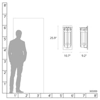 Torch XL Outdoor Sconce with Top Plate