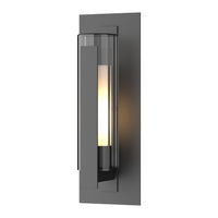 Vertical Bar Fluted Glass Medium Outdoor Sconce