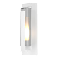 Vertical Bar Fluted Glass Large Outdoor Sconce