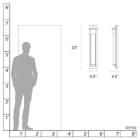 Airis Large Dark Sky Outdoor Sconce