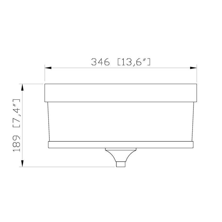 Cosmopolitan 3-Light Flush Mount