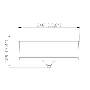 Cosmopolitan 3-Light Flush Mount