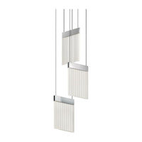 V Panels 3-Light Pendant