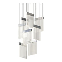 V Panels 8-Light Pendant