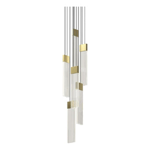 V Panels 6-Light Thin Pendant