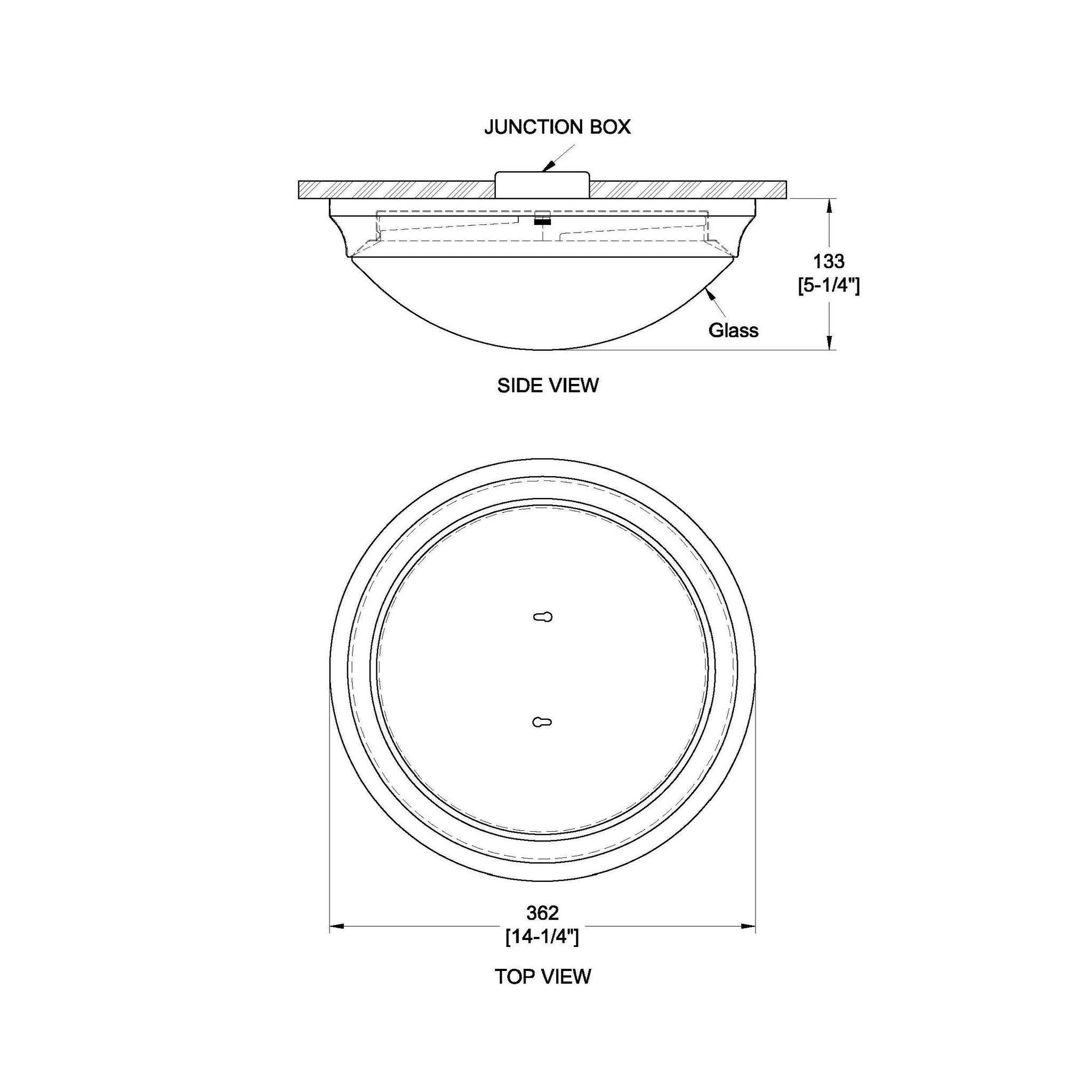 Orbit 2-Light Flush Mount