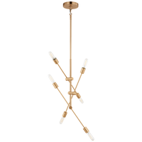 Axis 6-Light Medium Chandelier (with Bulbs)