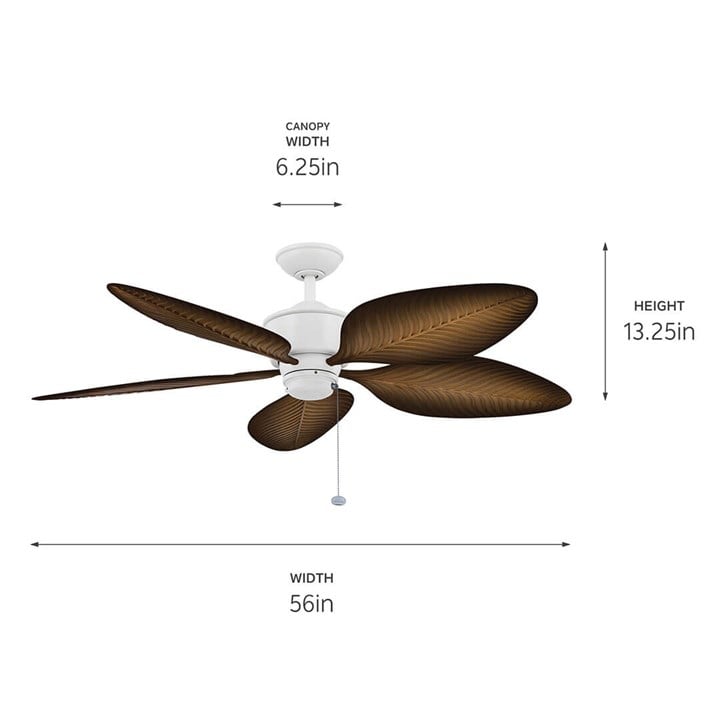 Nani 56" 5-Blade Weather+ Outdoor Ceiling Fan