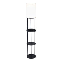 Charging Station Shelf Floor Lamp