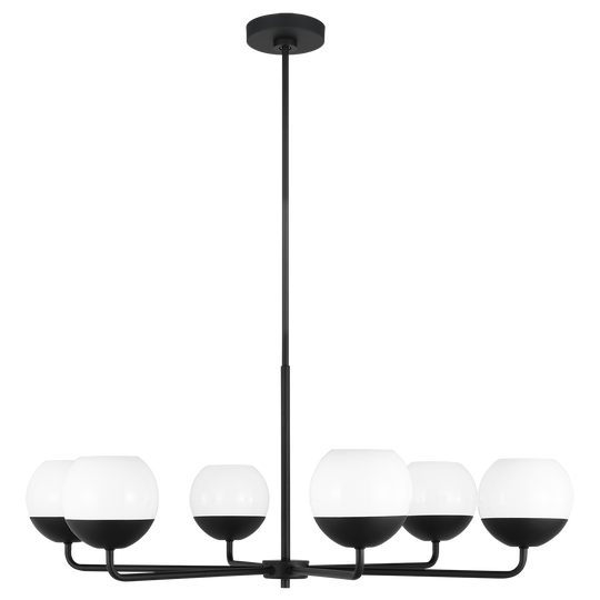 Alvin 6-Light Chandelier (with Bulbs)