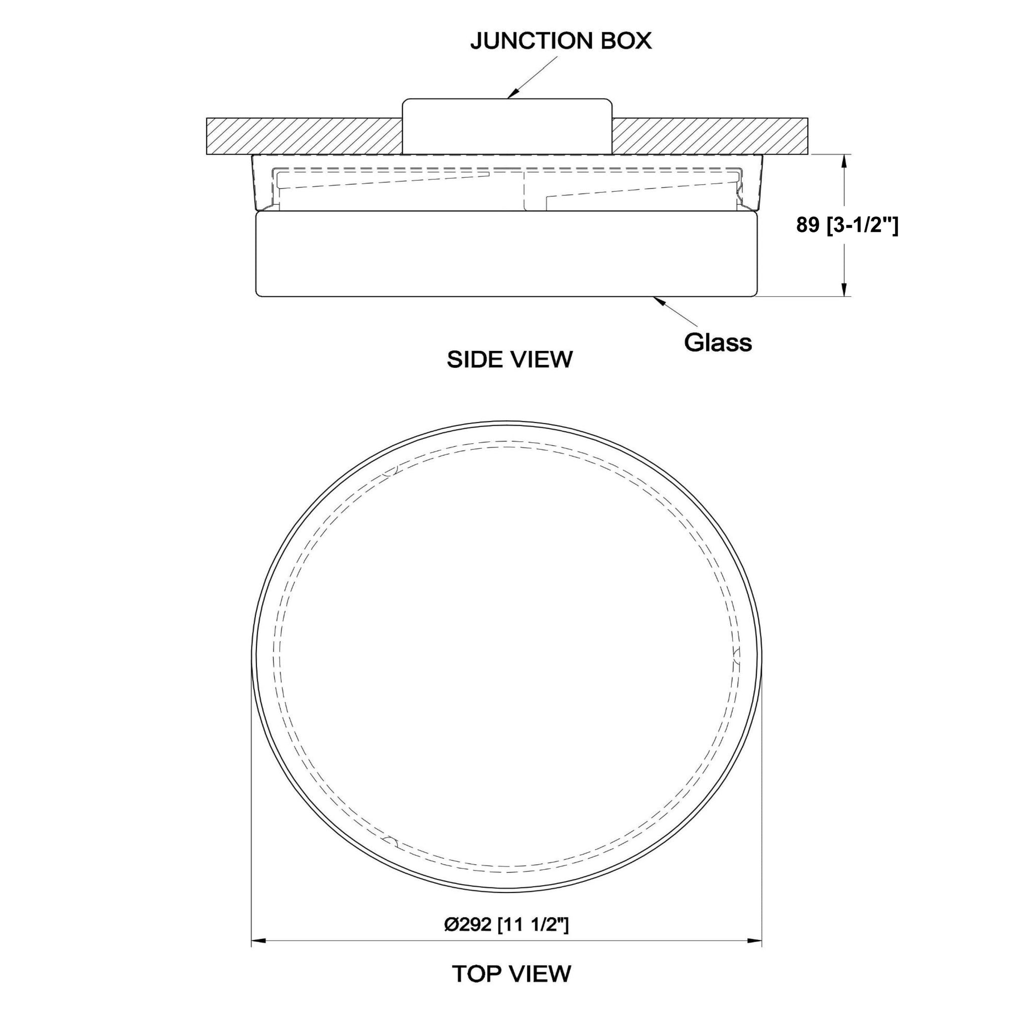 Aura LED 12" Flush Mount