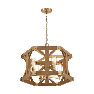 Structure 23" Wide 4-Light Chandelier