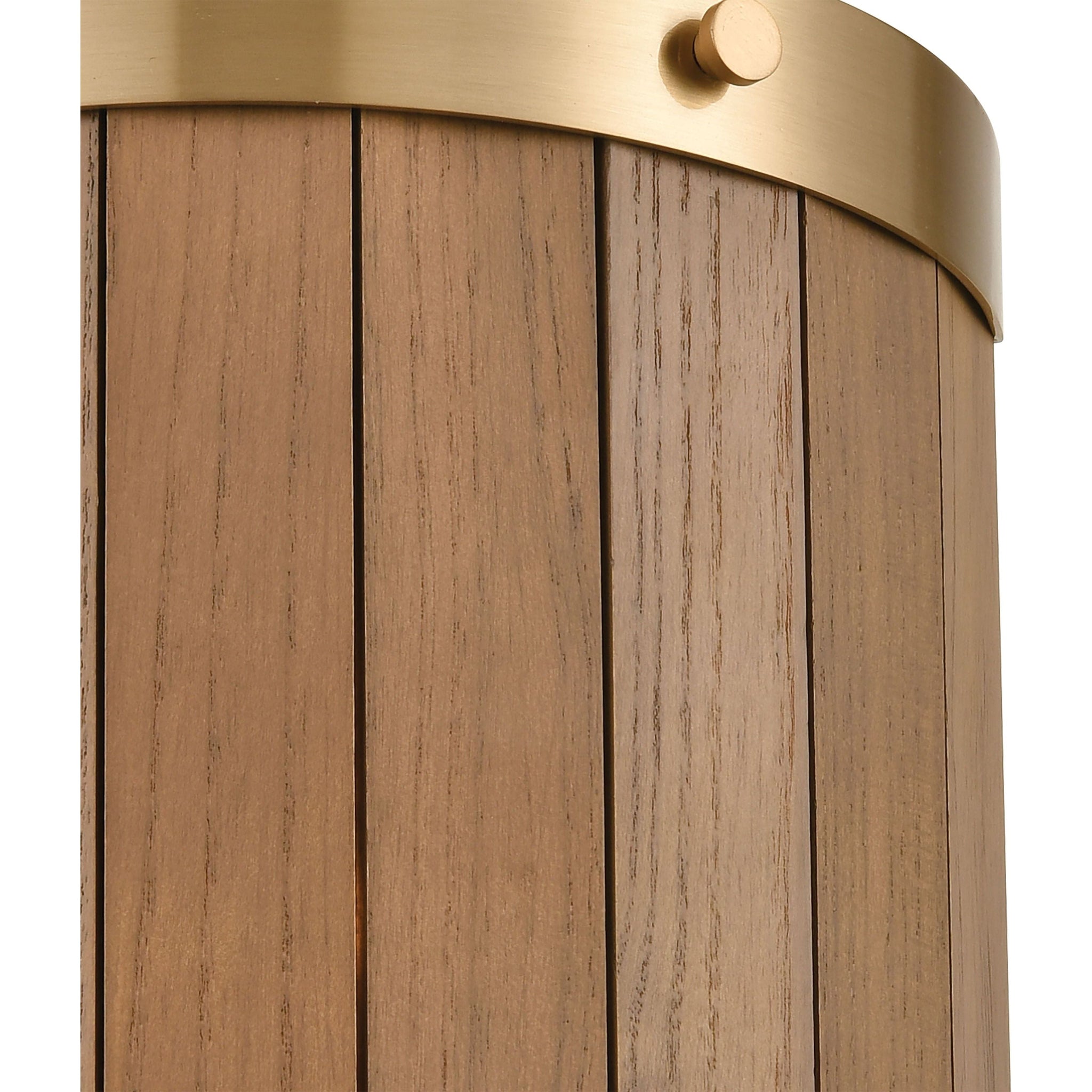 Wooden Barrel 10" High 2-Light Sconce