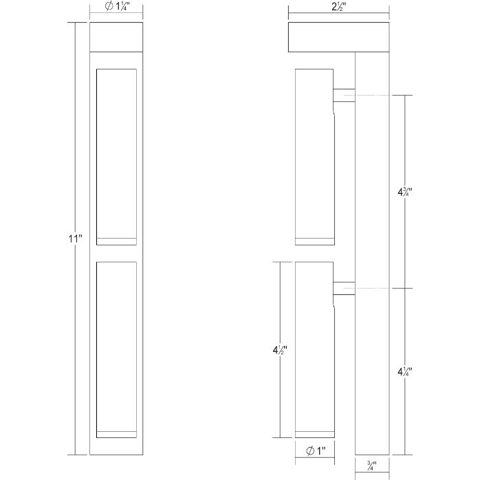 Haim Aimable Double Wall Lamp with Uplight