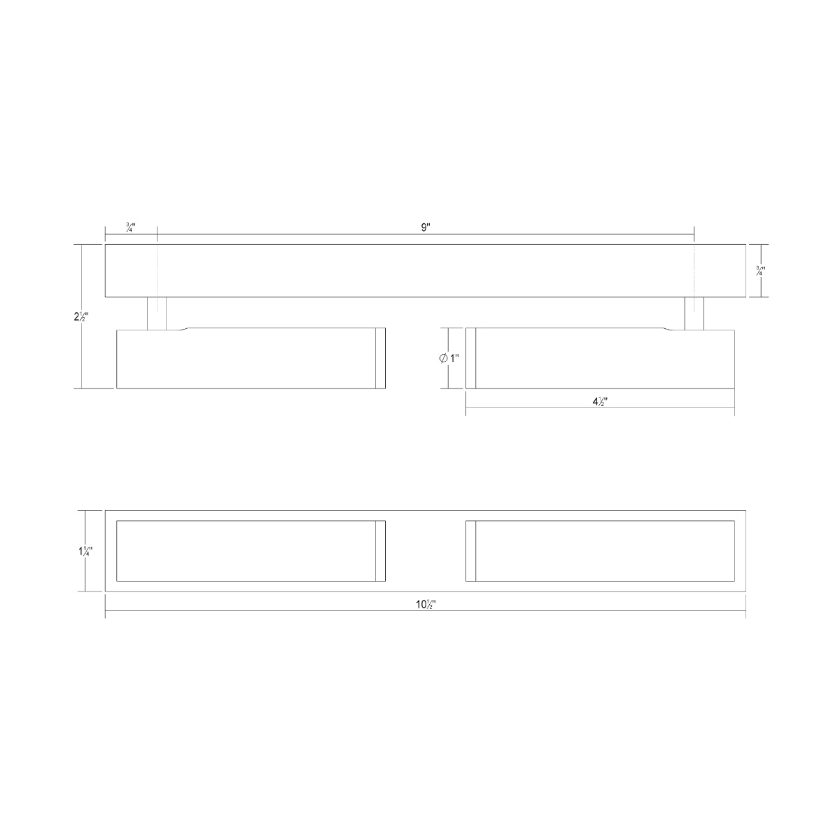 Haim Aimable Double Surface Mount