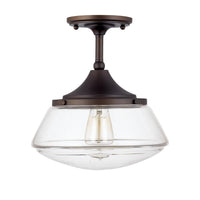 Schoolhouse 1-Light Semi Flush Mount