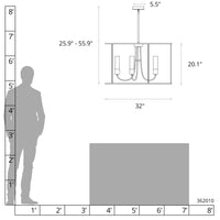 Portico Drum Outdoor Pendant