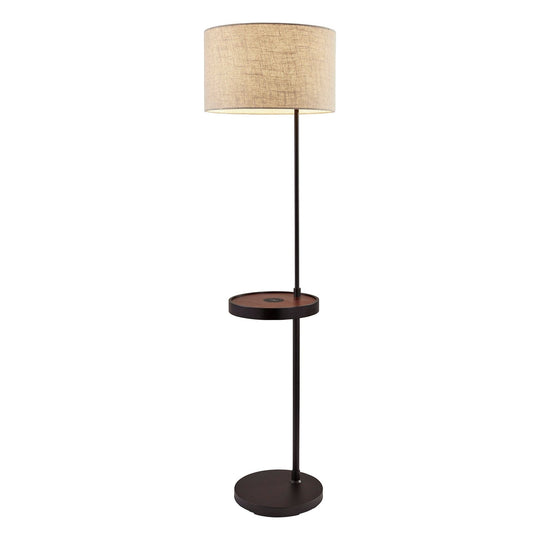 Oliver Wireless Charging Shelf Floor Lamp