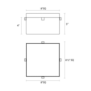 Parallel LED 8" LED Surface Mount